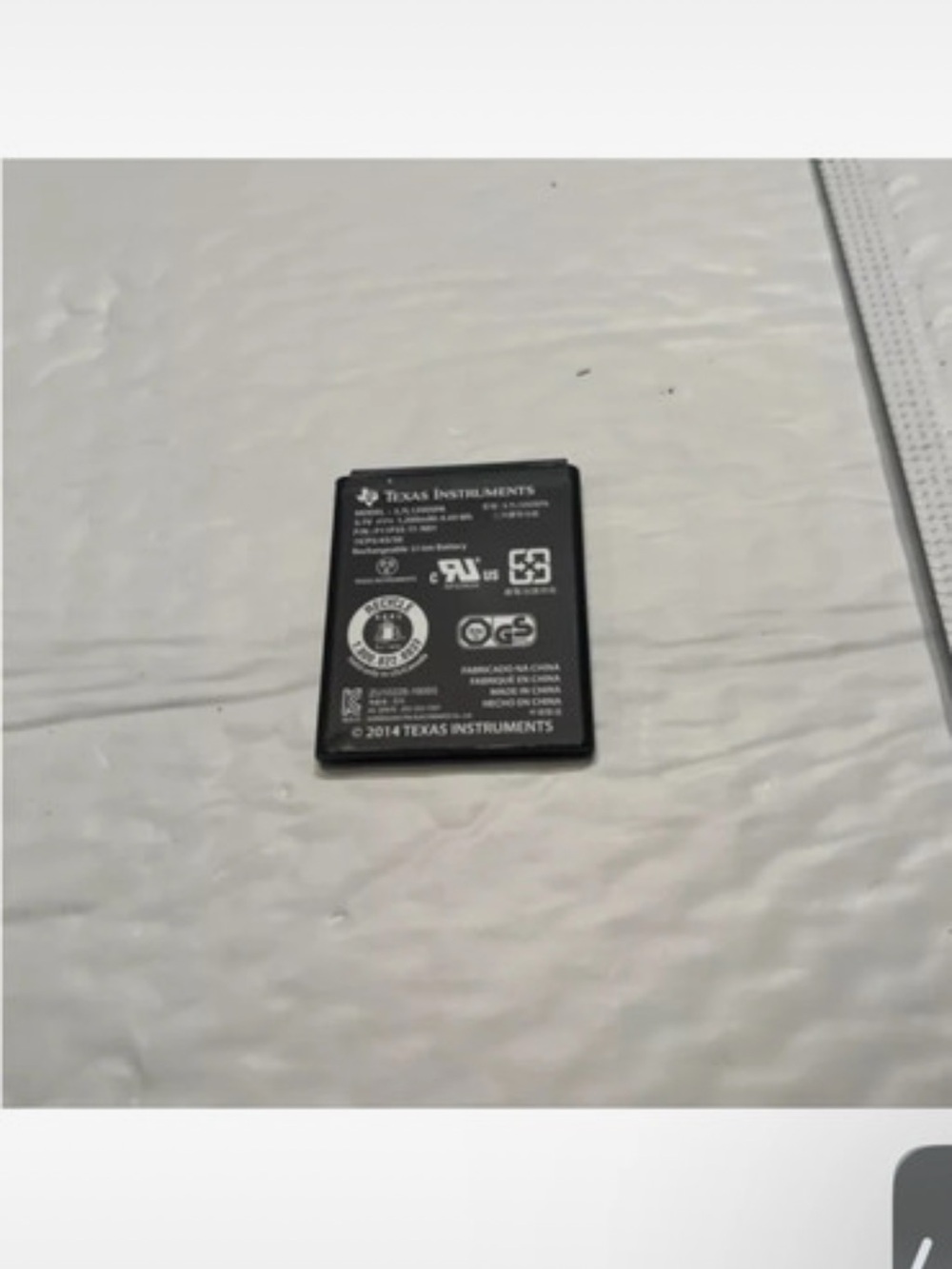 Texas Instruments TI 84 Plus CE Ti Nspire Cx li cas Graphing Calculator Battery
